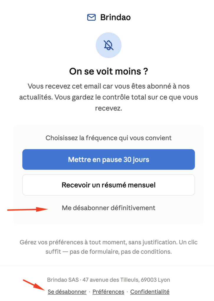 exemple opt out